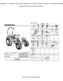 Kubota B2650HDB-F Tractor Parts Catalogue Manual (Publishing ID: BKIDK5052)