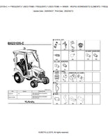 Kubota BX231D5-C Tractor Parts Catalogue Manual (Publishing ID: BKIDK5237)
