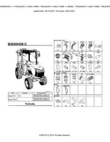 Kubota B2650HDB-C Tractor Parts Catalogue Manual (Publishing ID: BKIDK5055)