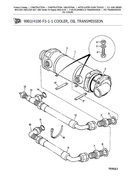 JCB 712 ADT (1000 Series YH Engine) ARTICULATED DUMP TRUCK Parts Catal ...