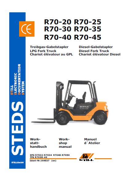 Still R70-40 Fork Truck Service Repair Manual