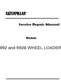 Caterpillar Cat 992 WHEEL LOADER (Prefix 25K) Service Repair Manual (25K01170 and up)