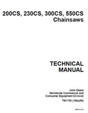 John Deere 230CS Chainsaws Service Repair Manual