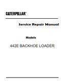 Caterpillar Cat 442E BACKHOE LOADER (Prefix GKZ) Service Repair Manual (GKZ00001 and up)
