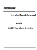 Caterpillar Cat 444E Backhoe Loader (Prefix LBE) Service Repair Manual (LBE00001 and up)