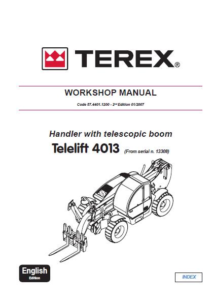 Terex Telelift 4013 Telescopic handler Service Repair Manual