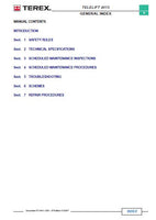 Terex Telelift 4013 Telescopic handler Service Repair Manual