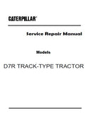 Caterpillar Cat D7R TRACK-TYPE TRACTOR (Prefix 3ZR) Service Repair Manual (3ZR00001 and up)