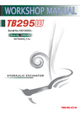 Takeuchi TB295W Hydraulic Excavator Service Repair Workshop Manual (Serial No.190100003 and up)
