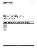 PERKINS 400 SERIES 402D 403D 404D INDUSTRIAL ENGINE (Model GS) Service Repair Manual