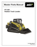ASV Posi-Track PT-100 Track Loader Mater Parts Catalogue Manual