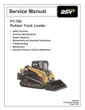 ASV Posi-Track PT-100 Track Loader Service Repair Manual