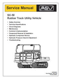 ASV SC-50 Scout Tracked Utility Vehicle Service Repair Manual