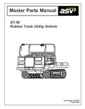 ASV ST-50 Scout Tracked Utility Vehicle Parts Catalogue Manual