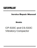 Caterpillar Cat CS-533C Vibratory Compactor (Prefix 2XN) Service Repair Manual (2XN00001 and up)