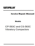 Caterpillar Cat CS-563C Vibratory Compactors (Prefix 4LN) Service Repair Manual (4LN00001 and up)