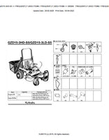 Kubota GZD15-3HD-S5 Zero Turn Mower Parts Catalogue Manual (Publishing ID: BKIDK5297)