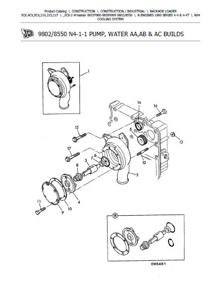 JCB 3CX-2 BACKOHE LOADER Parts Catalogue Manual (Serial Number: 00337000-00399999)