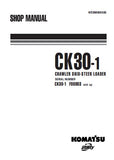 Komatsu CK30-1 Skid Steer Loader Service Repair Manual (SN: F00003 and up)