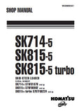 Komatsu SK815-5 turbo Skid Steer Loader Service Repair Manual (SN: 37BTF00224 and up)