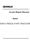 Caterpillar Cat D7R II TRACK-TYPE TRACTOR (Prefix BPT) Service Repair Manual (BPT00001 and up)