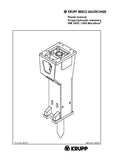 Krupp Hydraulic Hammers HM 1000 / 1000 Marathon Service Repair Manual
