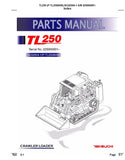 Takeuchi TL250 Crawler Loader Parts Catalogue Manual (SN: 225000001 and up)