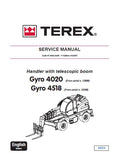 Terex Gyro 4518 Telescopic handler Service Repair Manual