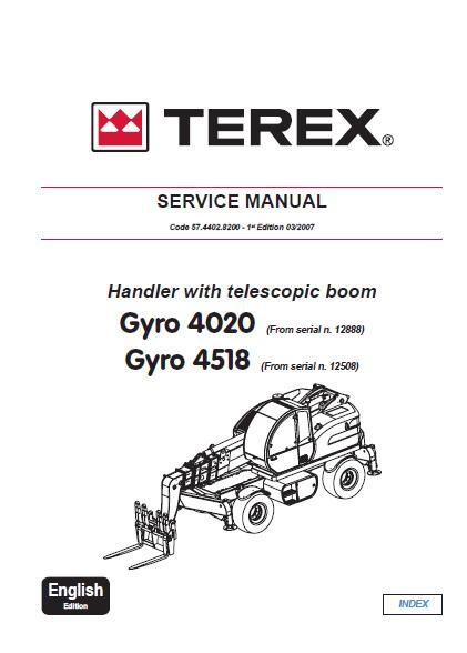 Terex Gyro 4518 Telescopic handler Service Repair Manual