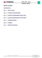 Terex Gyro 4020 Telescopic handler Service Repair Manual