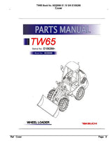 Takeuchi TW65 Wheel Loader Parts Catalogue Manual (SN: E106266 and up)