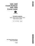 JOHN DEERE 350D Crawler Bulldozer Service Repair Manual (tm1115)