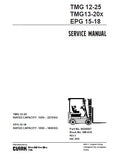 Clark TMG 13-20X Forklift Service Repair Manual