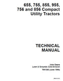 John Deere 855 Compact Utility Tractor Service Repair Manual
