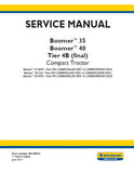 New Holland Boomer™ 40 Tier 4B (final), ROPS Compact Tractor Service Repair Manual [LSM0B40Rxx0010001 -LSM0B40REH0010028]