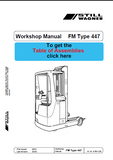 Still Wagner FM Type 447 Forklift Service Repair Manual