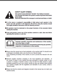 Takeuchi TB23R Mini Excavator Operator manual (Serial No.12300513 and up)