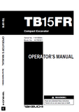 Takeuchi TB15FR Compact Excavator Operator manual