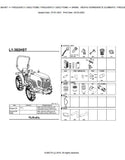 Kubota L1-382HST Tractor Parts Catalogue Manual (Publishing ID: BKIDK5390)