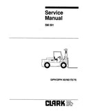 Clark GPH 50 Forklift Service Repair Manual