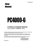Komatsu PC4000-6 Hydraulic Mining Shovel Service Repair Manual (SN: 8170)