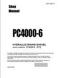 Komatsu PC4000-6 Hydraulic Mining Shovel Service Repair Manual (SN: 8172)