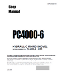 Komatsu PC4000-6 Hydraulic Mining Shovel Service Repair Manual (SN: 8155)