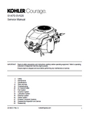 Kohler Courage SV470 Vertical Crankshaft Engine Service Repair Manual