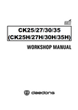 Kioti Daedong CK25H Tractor Service Repair Manual