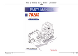 Takeuchi TB250 Mini Excavator Parts Catalogue Manual (Serial No. 125000001 and up)