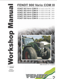 FENDT 933 VARIO COM Ⅲ TRACTOR Service Repair Manual SN：931...0101-
