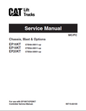 Caterpillar Cat EP18KT Forklift Lift Trucks Service Repair Manual SN:ETB5A-00011 and up