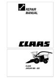 CLAAS JAGUAR 880 (Type 491) FORAGE HARVESTERS Service Repair Manual