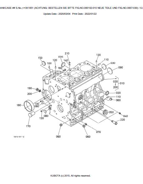 Kubota B2110D Tractor Parts Catalogue Manual (Publishing ID: BKIDK0392)